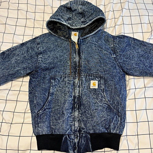 Carhartt blue denim - denim, hooded
