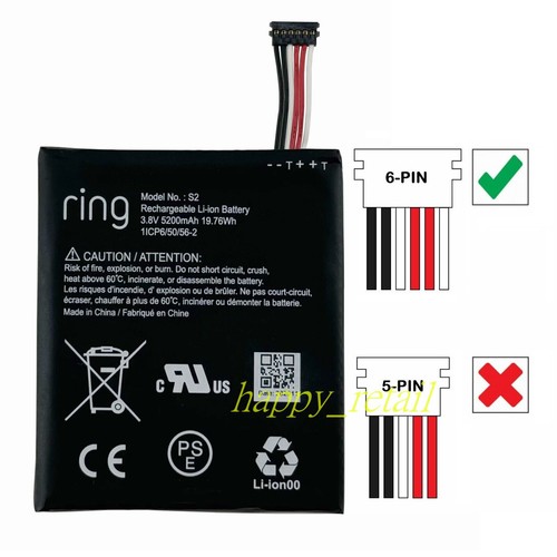 New battery for - (6, pins)