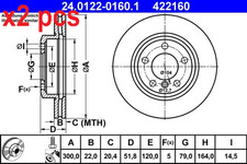 X2 PCS L&R SIDES BRAKE DISC