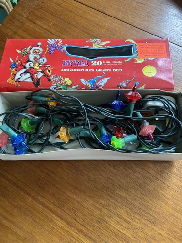 Vintage christmas fairy lights - vintage,
