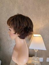 Natural Image Short Layered Wig Ginger Brown Shade