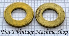 3/8 solid brass imperial washers - 3/4in OD, 0.072in thick - Qty 4-20