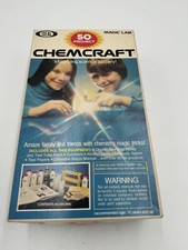 Vintage GABRIEL ChemCraft Chemistry Set Magic Lab Kit 35202 Gilbert Indust AS IS