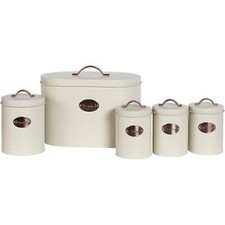 5Pc Storage Set Bread Bin Tea