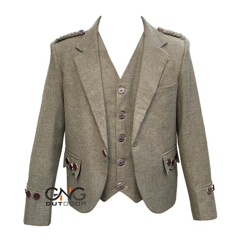 Scottish green tweed - scottish, wool