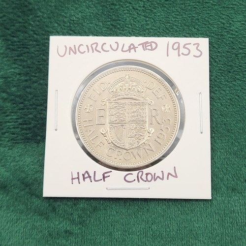 1953 qeii half crown - 1953,