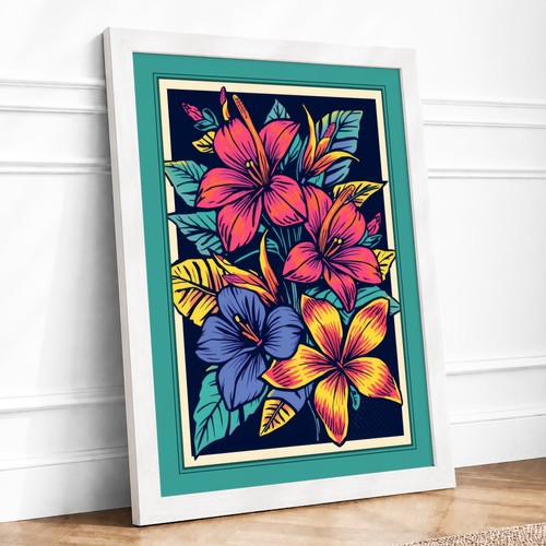Stained glass blooms botanical - blooms,