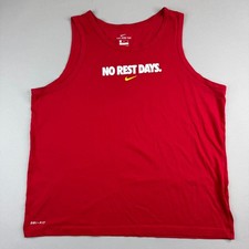 Nike Dri-Fit Mens XL Red "No