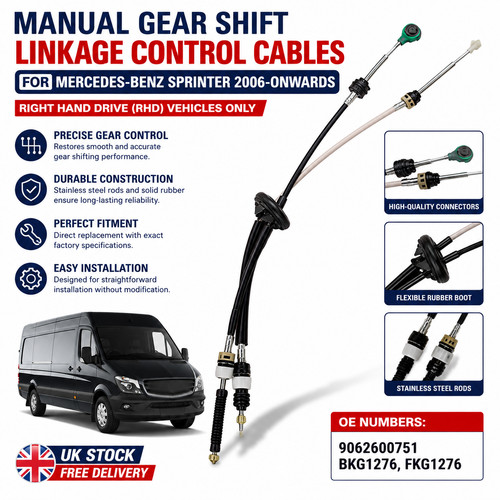 Gear selector cables - selector, set