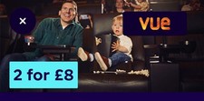 Vue Tickets x 2 Super Saver for Cinema Tickets 2x Tickets