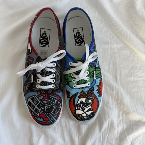Custom painted vans sneakers - painted,