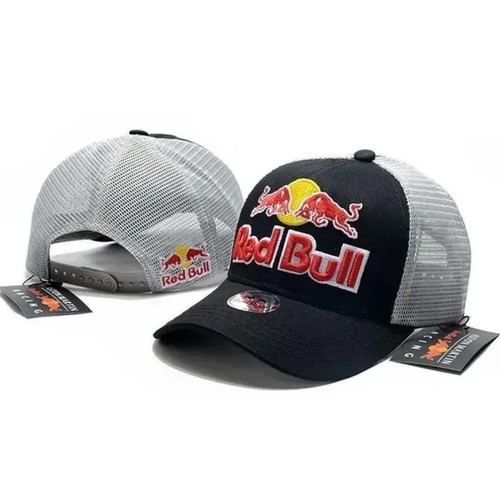 Red bull embroidery adjustable - red,