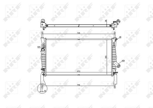Nrf radiator for - ford, transit