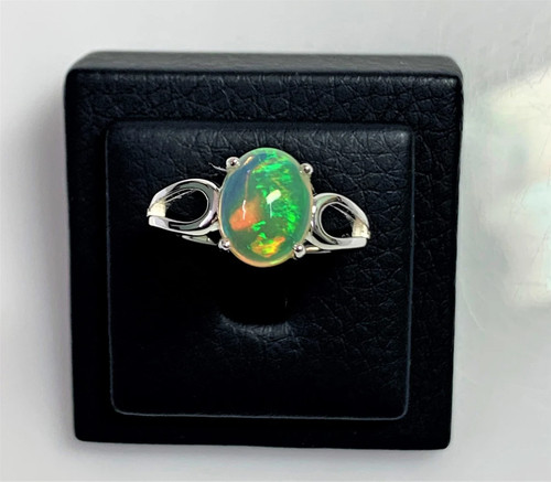 Ethiopian fire opal ring - opal,