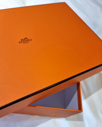 Hermes orange box empty - hermes,