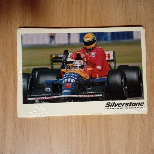 Eight racing car postcards - racing,