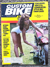 1983 FEB CUSTOM CHOPPER MOTORCYCLE MAGAZINE POSTER HARLEY TRIUMPH KAWASAKI HONDA