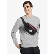 Kappa Black Red Bumbag Retro