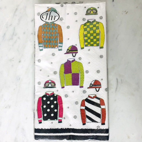 Jockey silks paper napkins set - paper,