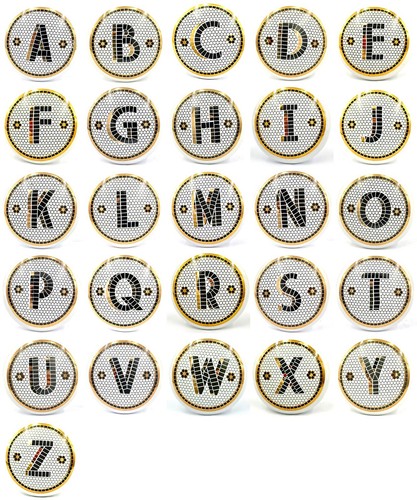 Alphabet ceramic cupboard
