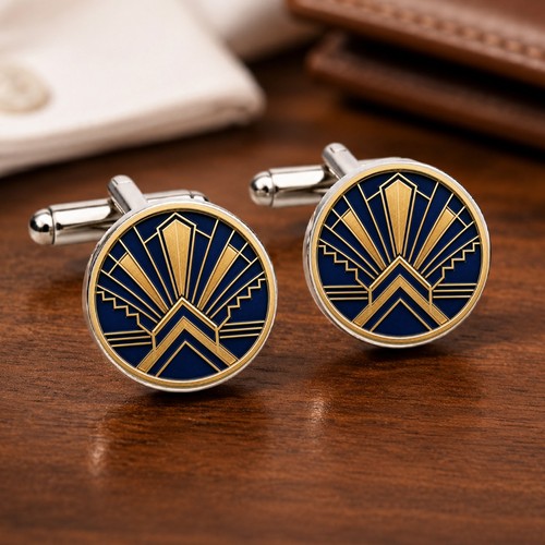 Navy blue gold - navy, art