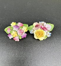 2 x Vintage Bone China  Flower