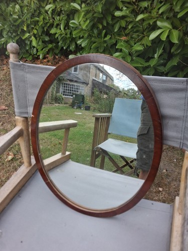 Antique wooden wall mirror 18 - antique,