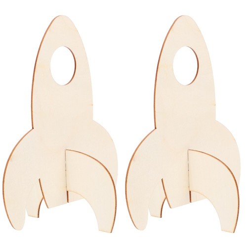 10pcs wooden diy rocket - 10pcs,