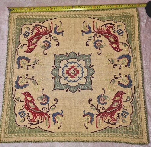 Vtg completed cross stitch - vtg,