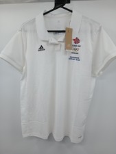 Adidas Team GB Tokyo 2020 Equestrian Polo Shirt 2XL White