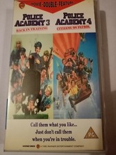 Police Academy 3 and 4 double future vhs tape