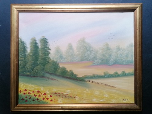 Contemporary acrylic landscape - contemporary,