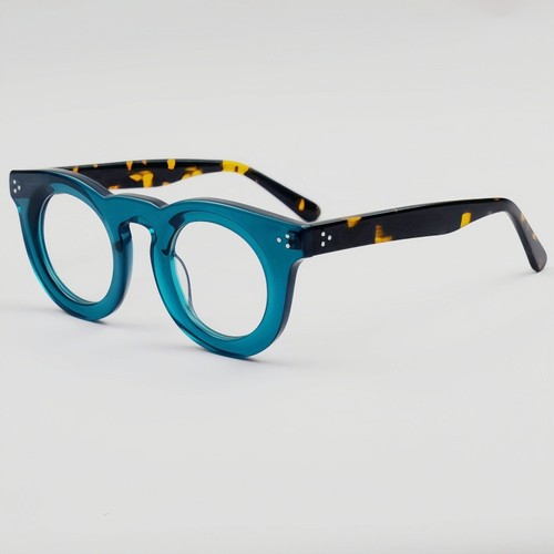 Round acetate eyeglasses - acetate,