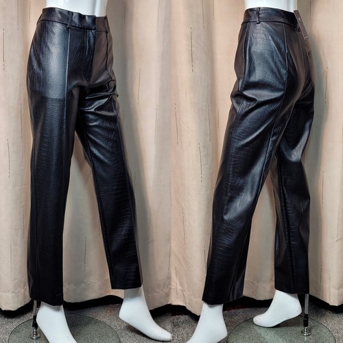 Faux leather croc straight - faux,