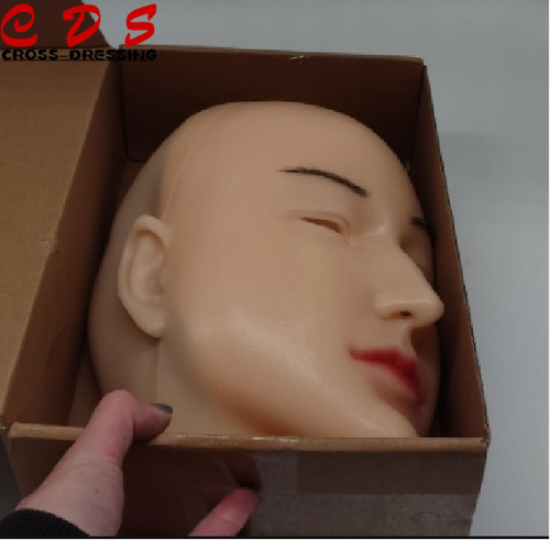 Realistic silicone female mask - realistic,