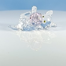 Boxed Swarovski Kitten Lying with pink ball 631857 