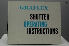 Graflex Shutter Operating Camera Instructions Manual/Brochure