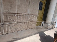 Art Deco Antique Metal Decorative Railings 3 Sections FREE DELIVERY 