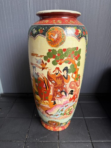 Vintage large hand painted - large,