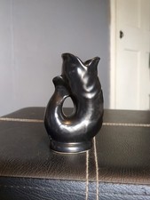 Vintage Dartmouth Pottery 10cm Black Glug Jug