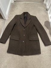 ZARA BROWN BLACK BOX BLAZER