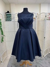 Tea Length Navy Bridal  wedding dress/bridesmaid size 20 to 22 