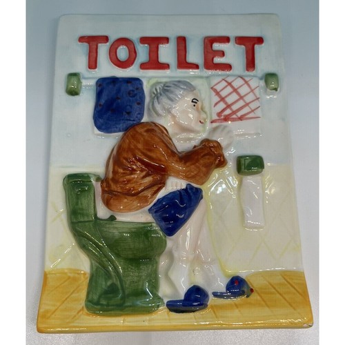 Toilet ceramic wall - toilet, decor