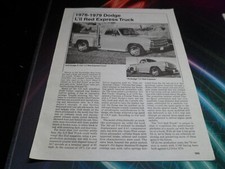 Original 1978-1979 Dodge L'il red Express Truck & 1991 Dakota V-8 write-up