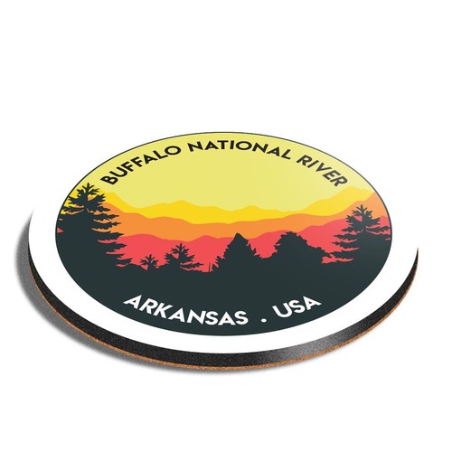 Round mdf coaster - mdf, arkansas