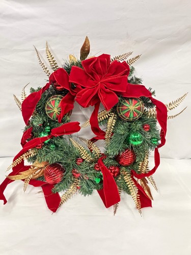 Wreath luxury red green - -, &