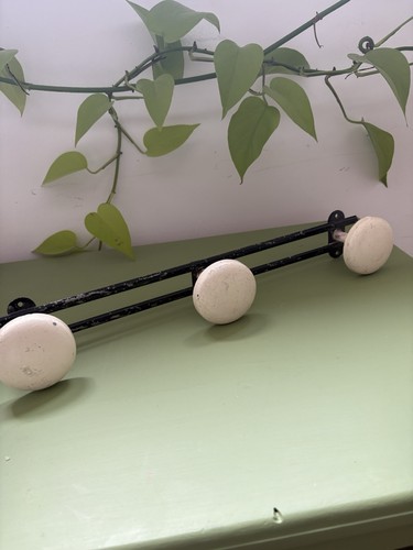 Vintage peg wall coat rack - coat,
