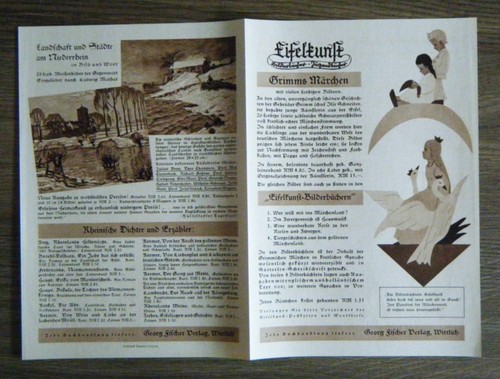 Old advertising sheet georg - old,