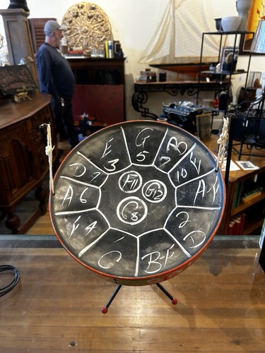Vintage handpainted steel pan - vintage,