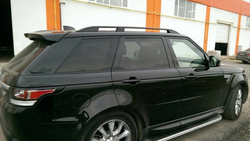 Aluminium black roof rails - black,